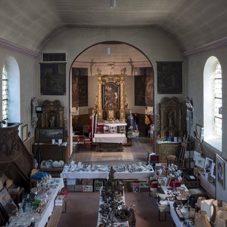Vue de l'intérieur d'une église