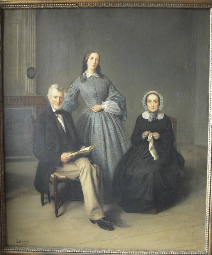 Jean Bonier, Portrait de la famille de l'artiste, 1860