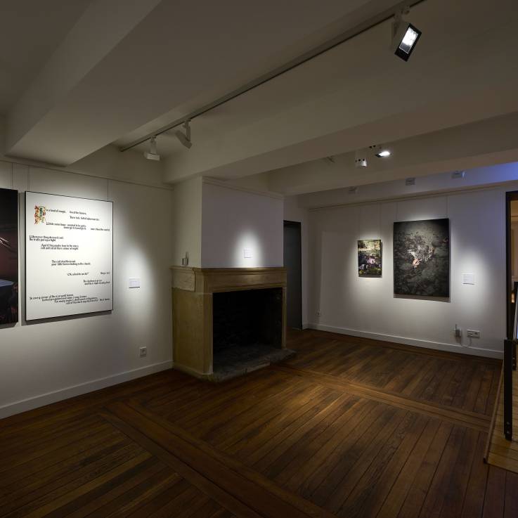 Installation view from the show Je est un autre at the Nationalmusée um Fëschmaart featuring works by Bruno Oliveira