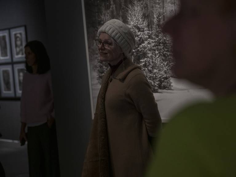 Florence Hoffmann participant à la visite.