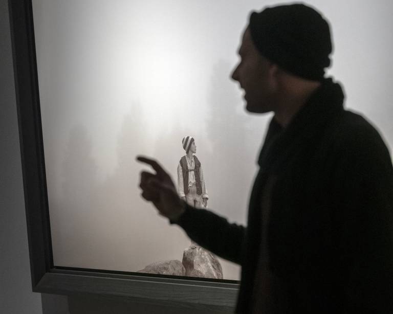 Pit Molling lors de la visite