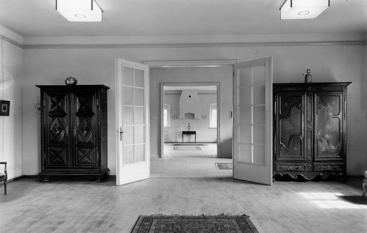 Vue sur l'exposition de la collection Unden-Thiry en 1954