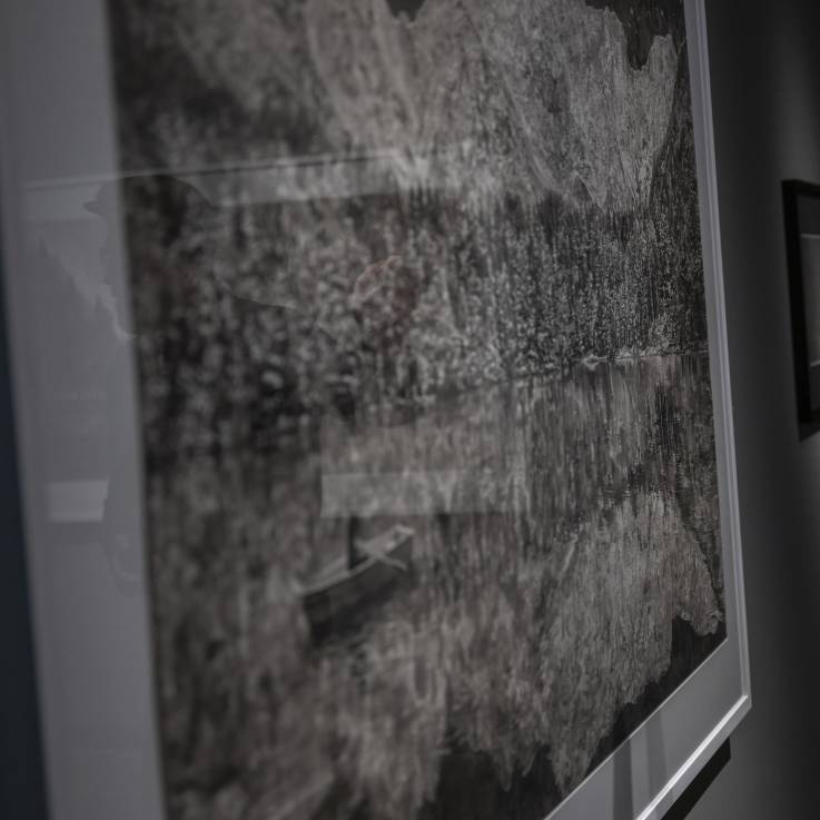 Vue sur une aquarelle de Hans op de Beeck