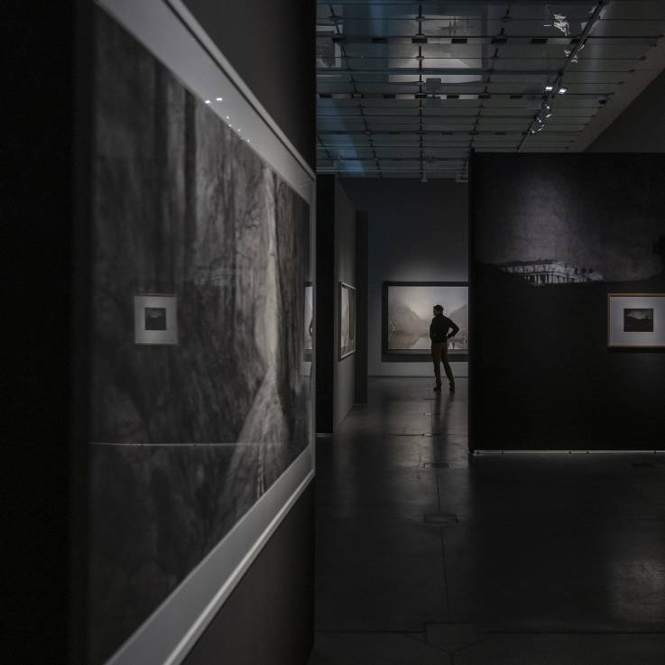 Vue dans la salle d'exposition Inspired by Steichen